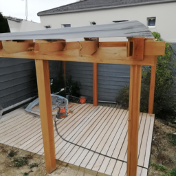 Réparation de toiture de pergola en acier Le François